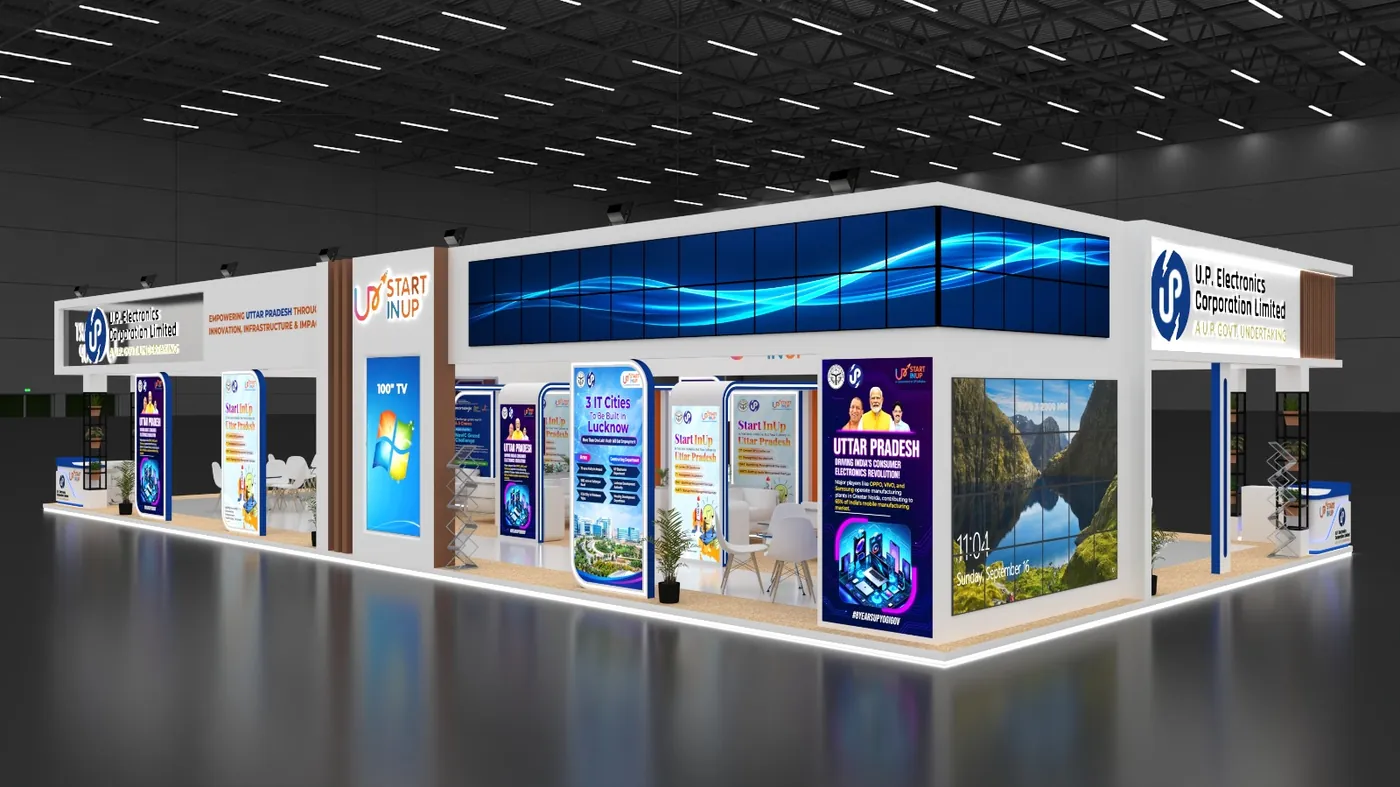 Corporate & Technology, exhibition stand design visual 1