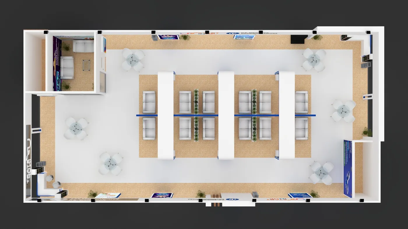 Corporate & Technology — exhibition stand design concept 9